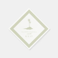 Modern Beach Island Wedkins - Green