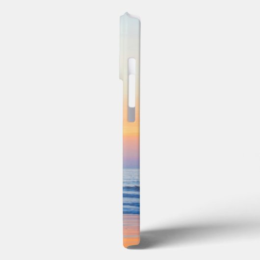 Modern Beach Ocean Tropical Monogram Case-Mate iPhone Hülle (Rückseite / Links)