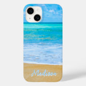 Modern Beach Sand Sky Personalisiert Case-Mate iPhone Hülle (Rückseite)