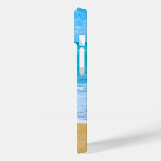 Modern Beach Sand Sky Personalisiert Case-Mate iPhone Hülle (Rückseite / Links)