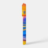 Modern Beach Sunset iPhone Hülle (Linke Seite)