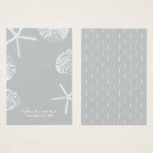 Modern Beach Theme Seashells Grau Earring Display (Vorne & Hinten)