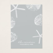 Modern Beach Theme Seashells Grau Earring Display (Vorderseite)