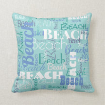 Modern Beach Typografie Muster Tropenblau