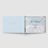 Modern Beach Waves Driftwood Arbour Gästebuch (Voll)