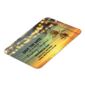 Modern Beach Wedding Save the Date Magnet (Linke Seite)