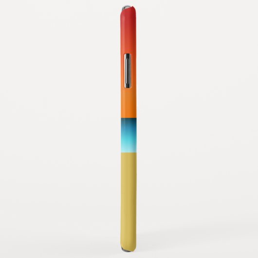 Modern Beach Yoga Pose Silhouette Asana Case-Mate iPhone Hülle (Hinten/Rechts)