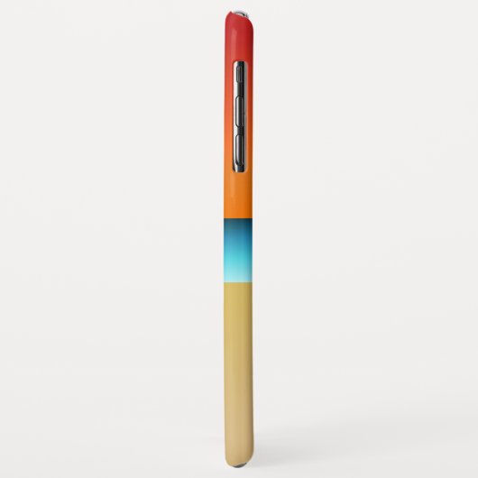 Modern Beach Yoga Pose Silhouette Asana Case-Mate iPhone Hülle (Hinten/Links)