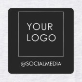 Modern bearbeitbares Logo für Black Business Compa Etiketten (Design 2)