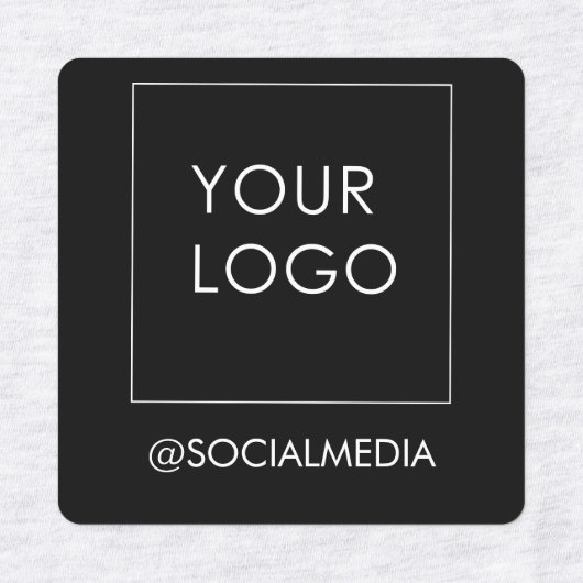 Modern bearbeitbares Logo für Black Business Compa Etiketten (Design 2)