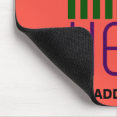 MODERN BEARBEITBARES ROT-ORANGE-BILD-TEXTVORLAGE MOUSEPAD (Ecke)