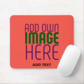 MODERN BEARBEITBARES ROT-ORANGE-BILD-TEXTVORLAGE MOUSEPAD (Mit Mouse)