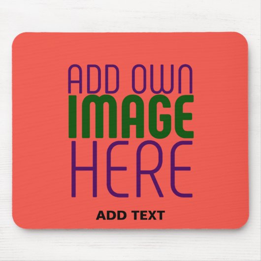 MODERN BEARBEITBARES ROT-ORANGE-BILD-TEXTVORLAGE MOUSEPAD (Vorne)