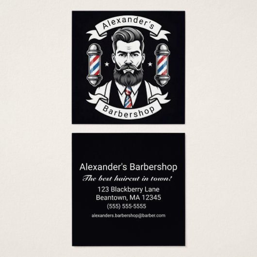 Modern Bearded Man (Vorne & Hinten)