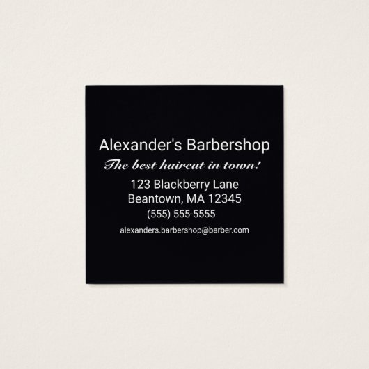 Modern Bearded Man (Rückseite)