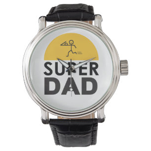 Modern Beautiful Design "SUPER VATER" Armbanduhr