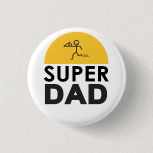 Modern Beautiful Design "SUPER VATER" Button