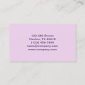 Modern Beauty Manicure Nails Nail Salon Manicurist Visitenkarte (Rückseite)