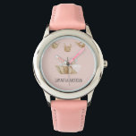 Modern Beauty Pastel Pink Name Armbanduhr<br><div class="desc">Modern Beauty Pastel Pink Name</div>