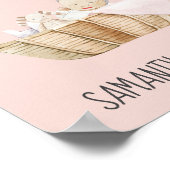 Modern Beauty Pastel Pink Name Poster (Ecke)