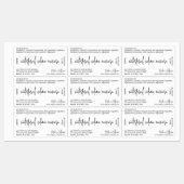 Modern Beauty Product Cosmetic Tube Mascara Label Etiketten (Blatt)