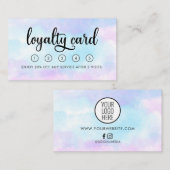 Modern Beauty Salon Loyalty Card mit Logo Visitenkarte (Vorne/Hinten)