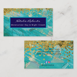  Modern Beauty Salon Moisturizer Day/Night Cream Visitenkarte