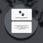 Modern Beauty Simple Pet Care Berufliches Logo Visitenkarte