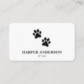 Modern Beauty Simple Pet Care Berufliches Logo Visitenkarte (Vorderseite)