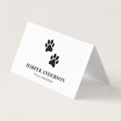Modern Beauty Simple Pet Care Berufliches Logo Visitenkarten (Vorderseite)