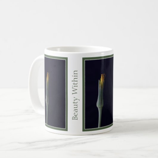 Modern Beauty Within Wildflower, Personalized  Kaffeetasse (Vorderseite Links)