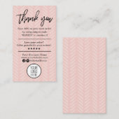 Modern bedanken wir uns für Ihre Bestellung mit de Visitenkarte (Vorne/Hinten)