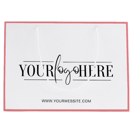 Modern bedruckte Boutique-Einkaufstasche Große Geschenktüte (Vorderseite)