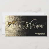 Modern Bee Honeybee Honey Gift Card (Vorderseite)