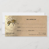 Modern Bee Honeybee Honey Gift Card (Rückseite)