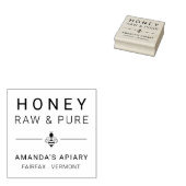 Modern Bee Icon Honey Apiary Gummistempel (Stempel)