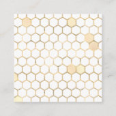 Modern Bee Wie viele Honeycombs Einschließungskart Begleitkarte (Rückseite)