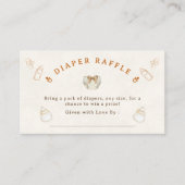 Modern Beer Diaper Raffle Baby Shower Begleitkarte (Vorderseite)