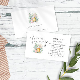 Modern Beer Love Brewing Display Bridal Shower Begleitkarte