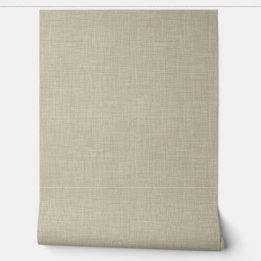 Modern Beige Home Office Linen Look Texture Tapete