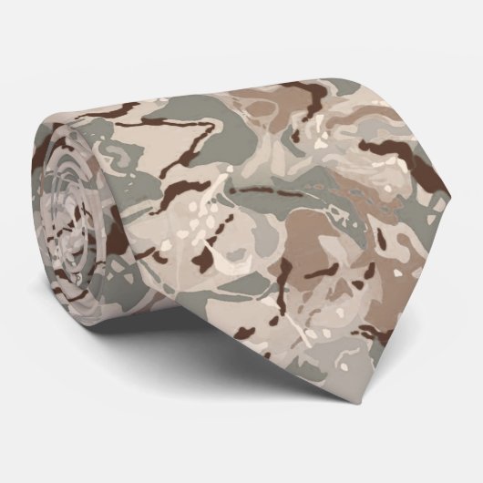 Modern Beige Marble Krawatte (Gerollt)