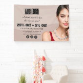 Modern Beige Modekleidung - Business-Logo Banner (InSitu)
