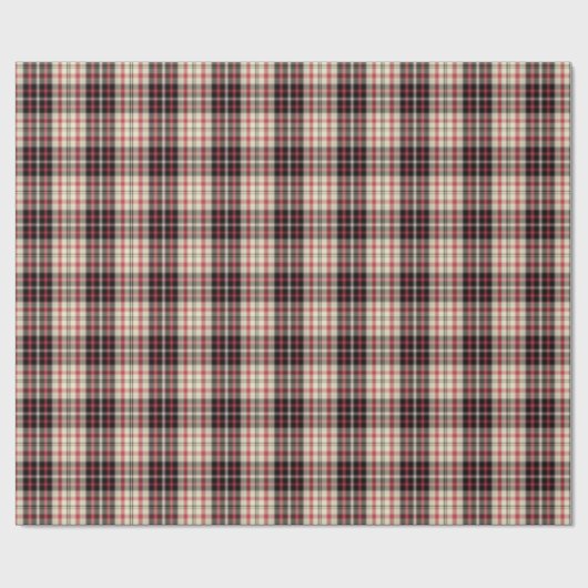Modern beige plaid  geschenkpapier (Flach)