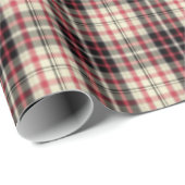 Modern beige plaid geschenkpapier (Rolleneckpunkt)
