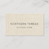 Modern Beige Textured Visitenkarte (Vorderseite)