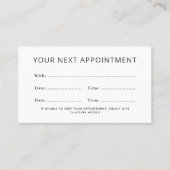 Modern beliebige farbige, benutzerdefinierte Logo- Terminkarte (Vorderseite)