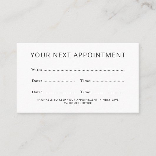 Modern beliebige farbige, benutzerdefinierte Logo- Terminkarte (Vorderseite)