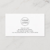 Modern beliebige individuelle Name Logo-Terminkart Terminkarte (Rückseite)