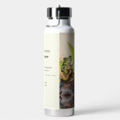 Modern bemalt gefrorener Wasserfarbenfrosch mit Gi Trinkflasche (rechts)