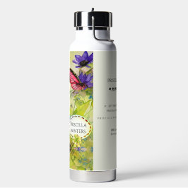 Modern bemalt gefrorener Wasserfarbenfrosch mit Gi Trinkflasche